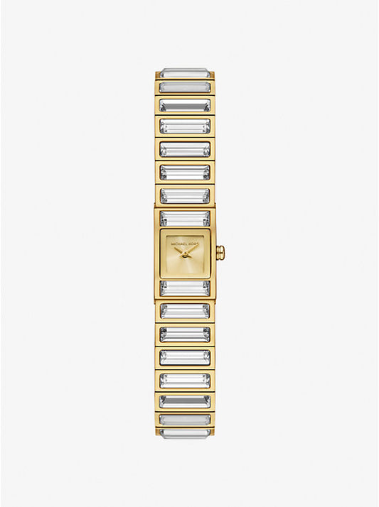 Michael Kors Limited Edition Darrington Mini Watch with Gold-Tone Inlaid Bezel MK4914LE