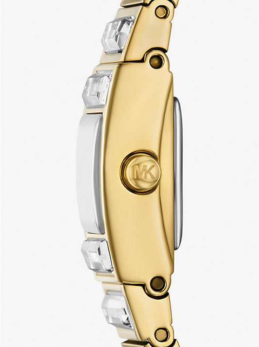 Michael Kors Limited Edition Darrington Mini Watch with Gold-Tone Inlaid Bezel MK4914LE