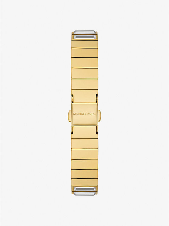 Michael Kors Limited Edition Darrington Mini Watch with Gold-Tone Inlaid Bezel MK4914LE
