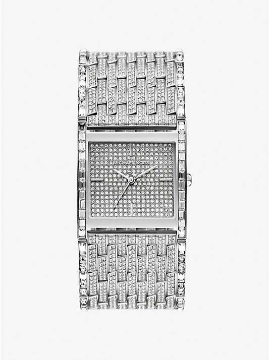 Michael Kors Limited Edition Georgie Watch in Silver Tone with Pave Inlay MK4938LE