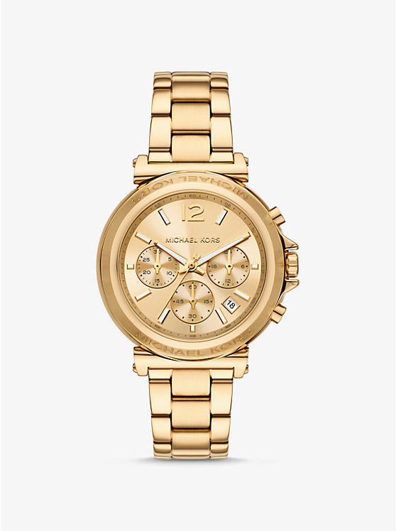 Michael Kors Maren oversize watch in gold tone MK7493