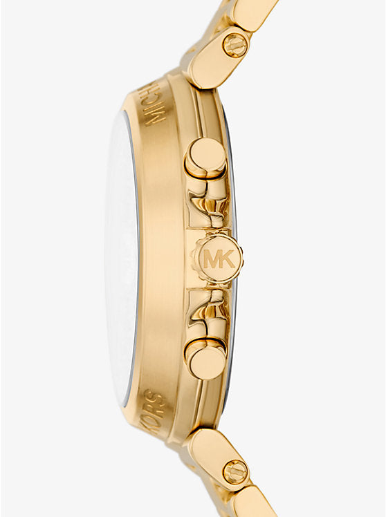 Michael Kors Maren oversize watch in gold tone MK7493