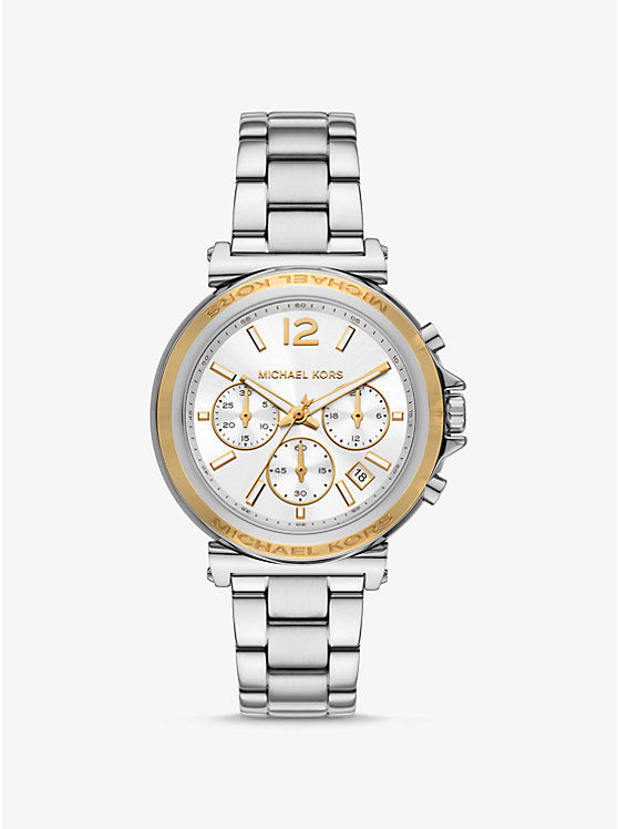 Michael Kors Maren oversized watch in silver tone MK7495