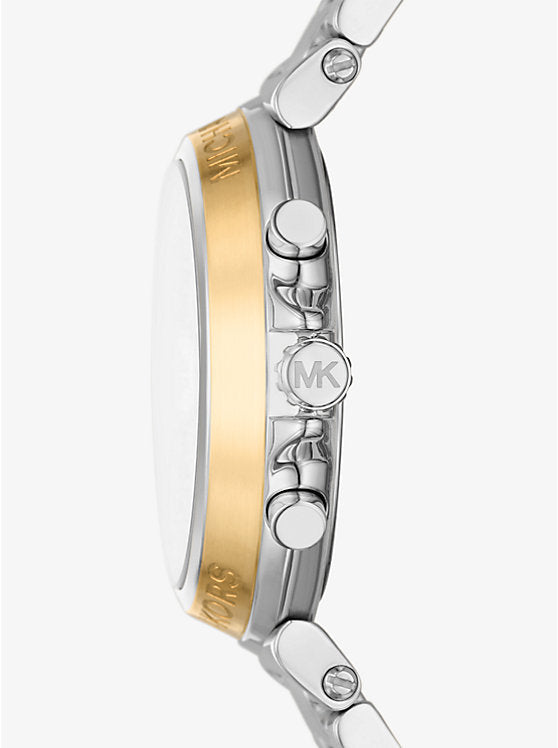 Michael Kors Maren oversized watch in silver tone MK7495