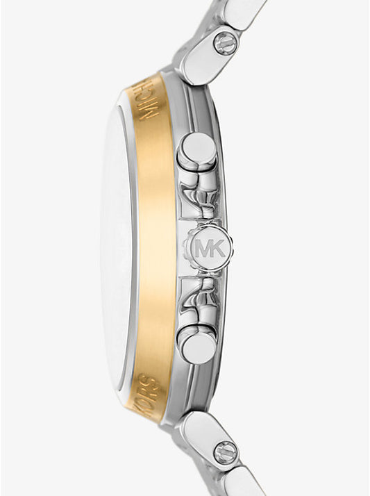 Michael Kors Maren oversized watch in silver tone MK7495