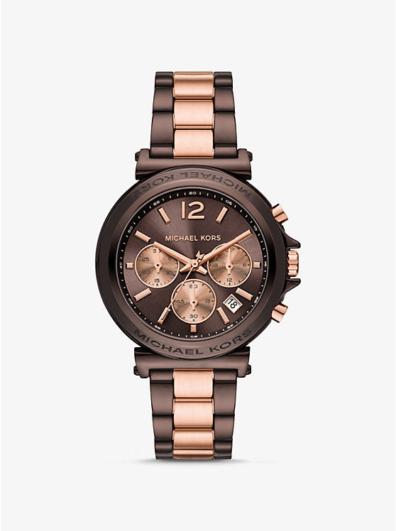 Michael Kors Maren oversized two-tone watch MK7496