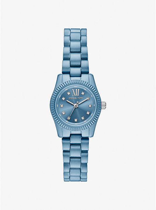 Michael Kors Small limited edition Lexington watch in blue MK7519LE