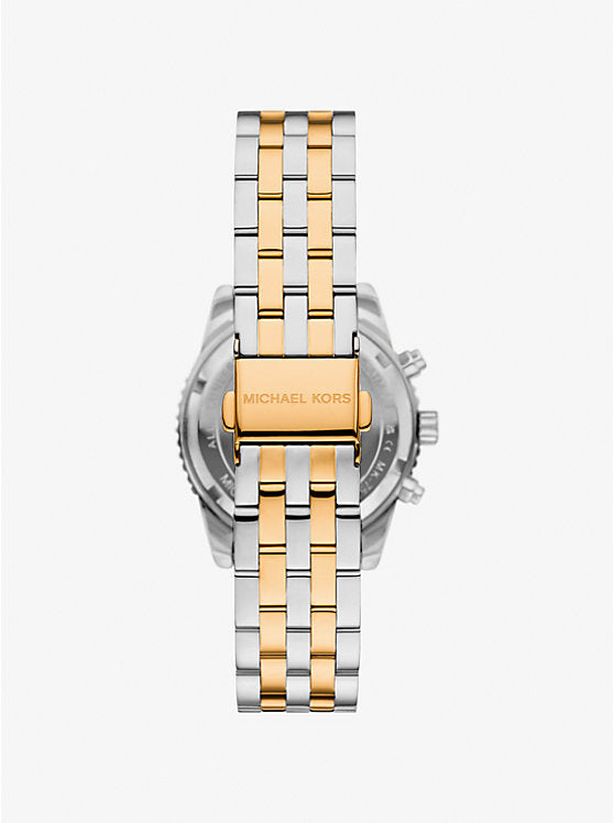 Michael Kors Ritz mini two-tone pave watch MK7532