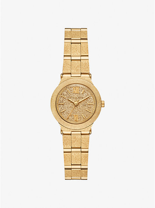 Michael Kors Reloj Billie petite en tono dorado esmerilado MK7554