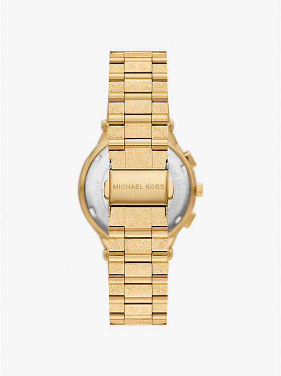 Michael Kors Reloj Billie oversize en tono dorado esmerilado MK7556