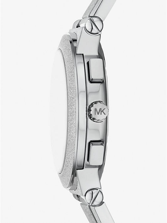 Michael Kors Oversized Billie watch in frosted silver tone MK7558