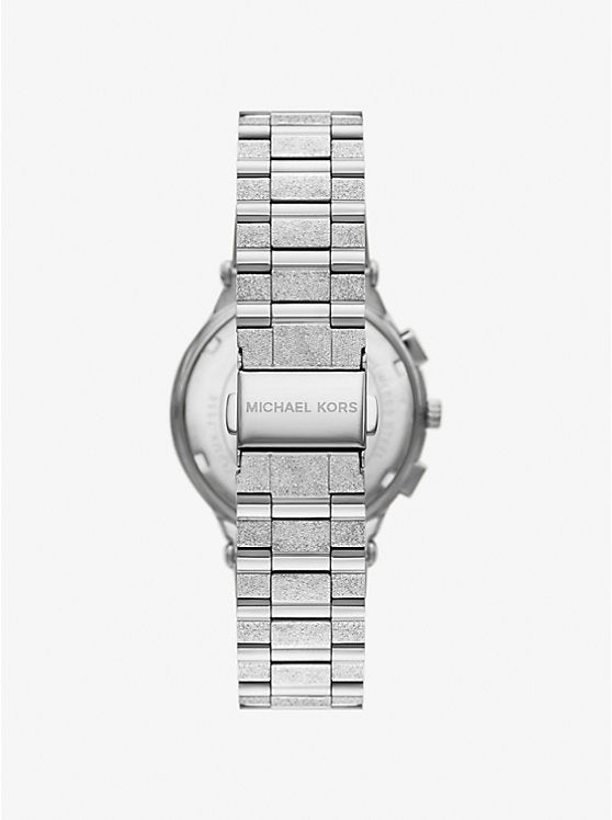 Michael Kors Oversized Billie watch in frosted silver tone MK7558