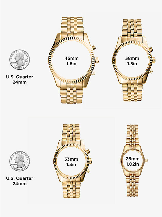 Michael Kors Thin oversize Runway watch in black tone MK8507