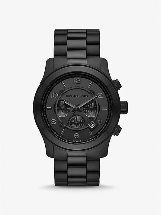 Michael Kors Oversize Runway watch in black tone MK9073