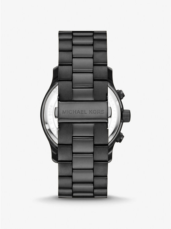 Michael Kors Oversize Runway watch in black tone MK9073