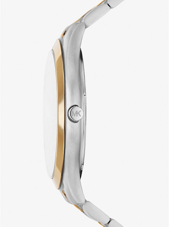 Michael Kors Slim oversized two-tone Runway watch MK9149