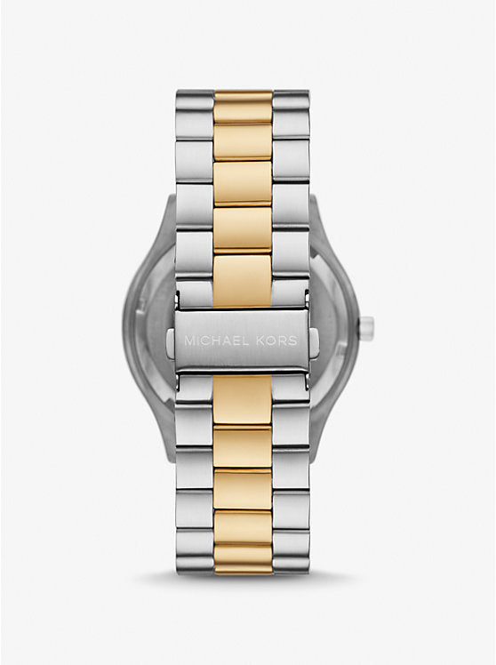 Michael Kors Slim oversized two-tone Runway watch MK9149