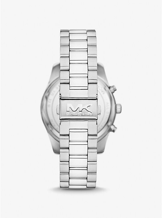Michael Kors Lexington oversized silver-tone watch MK9152