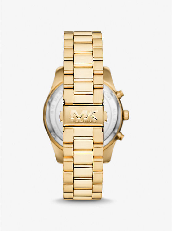 Michael Kors Lexington oversized gold-tone watch MK9153