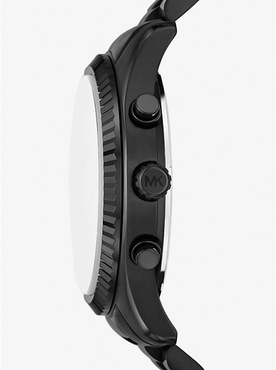 Michael Kors Lexington oversize watch in black tone MK9154
