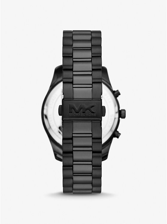 Michael Kors Lexington oversize watch in black tone MK9154