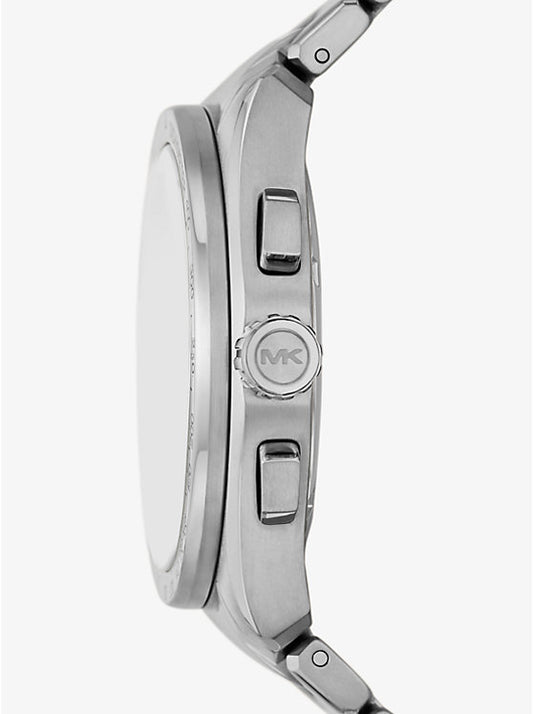 Michael Kors Accelerator 2.0 oversized watch in silver tone MK9176