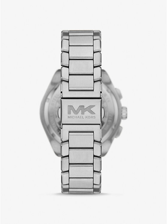 Michael Kors Accelerator 2.0 oversized watch in silver tone MK9176