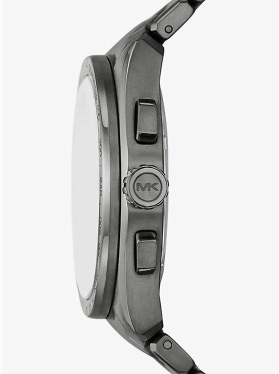Michael Kors Accelerator 2.0 oversized watch in gunmetal MK9178