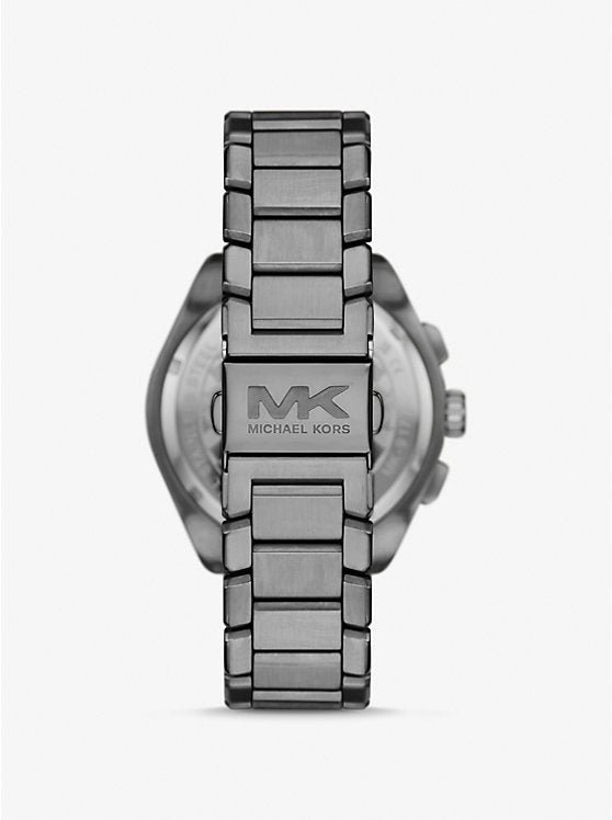 Michael Kors Accelerator 2.0 oversized watch in gunmetal MK9178