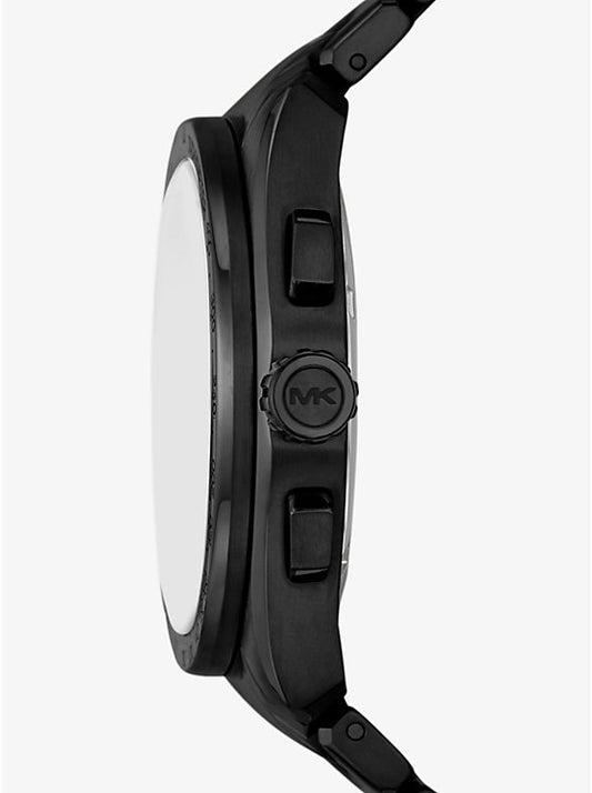 Michael Kors Accelerator 2.0 oversized watch in black MK9179