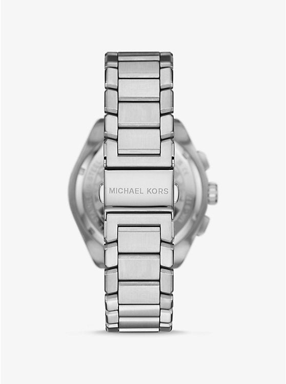 Michael Kors Accelerator 2.0 oversized watch in silver tone MK9188