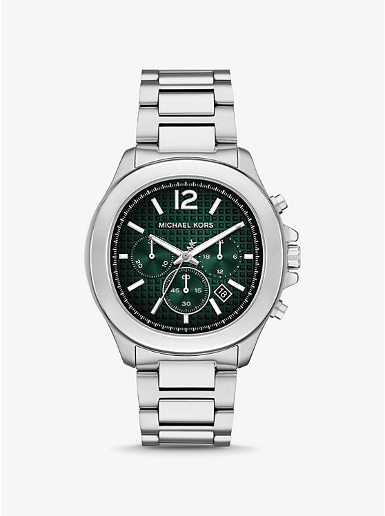 Michael Kors Sage oversized silver-tone watch MK9191