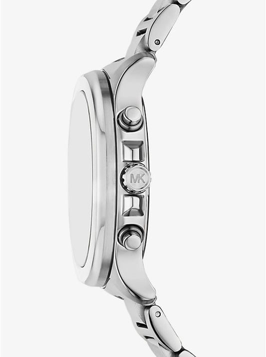 Michael Kors Sage oversized silver-tone watch MK9191