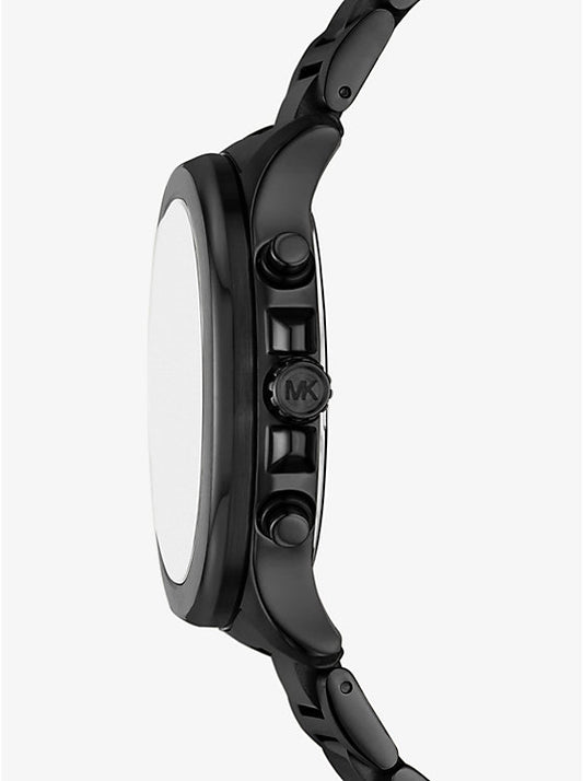 Michael Kors Sage oversized watch in black MK9193