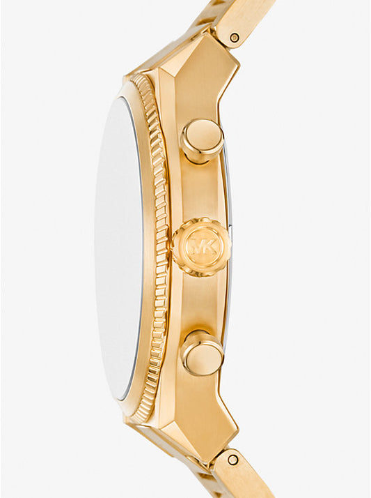Michael Kors Oversized Panorama watch in gold tone MK9195