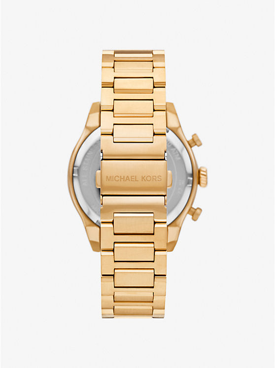 Michael Kors Oversized Panorama watch in gold tone MK9195