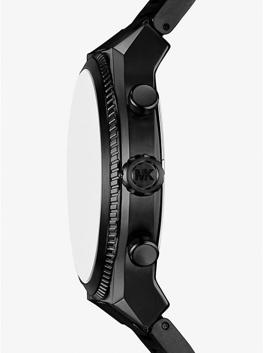 Michael Kors Oversized Panorama watch in black MK9198
