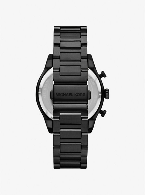Michael Kors Oversized Panorama watch in black MK9198
