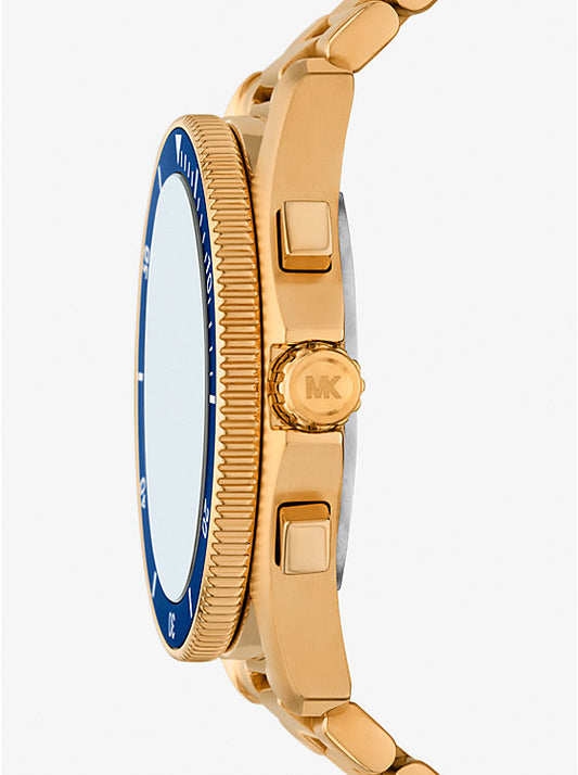 Michael Kors Oversized golden maritime clock MK9202