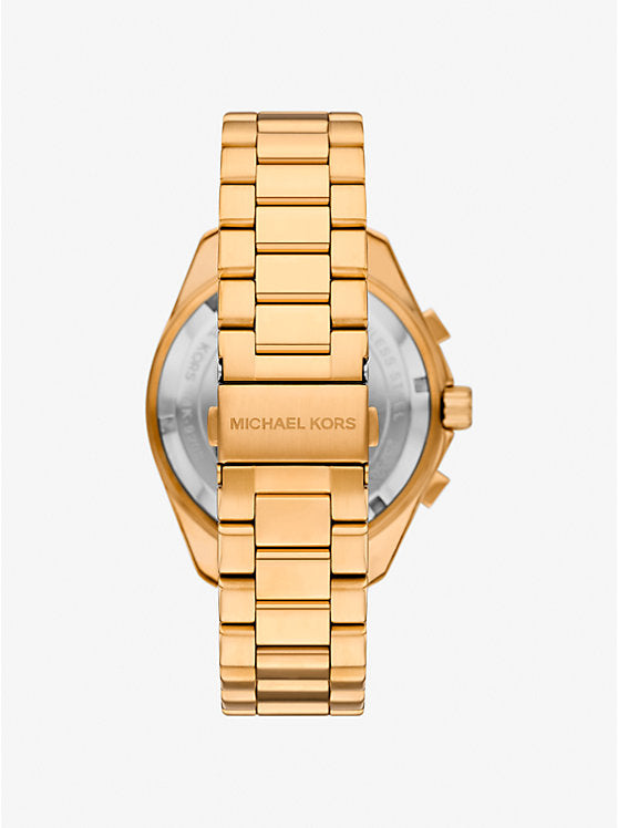 Michael Kors Oversized golden maritime clock MK9202
