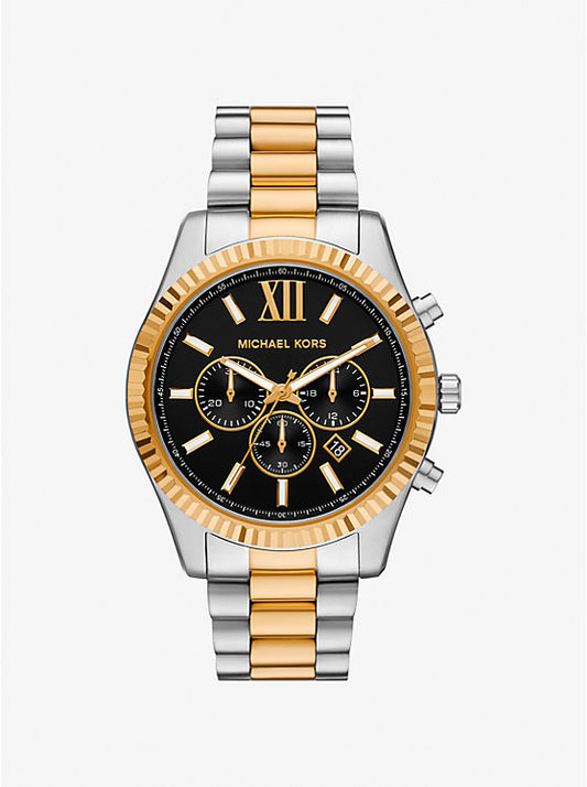 Michael Kors Lexington Oversized Two-Tone Watch MK9207