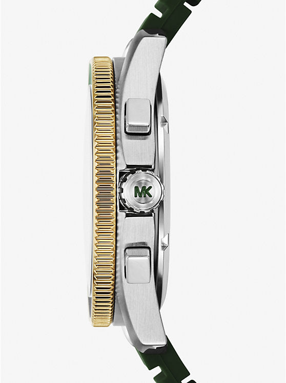 Michael Kors Two-tone, silicone oversized Maritime watch MK9214