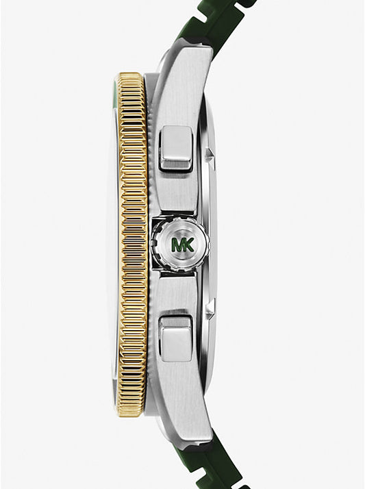 Michael Kors Two-tone, silicone oversized Maritime watch MK9214