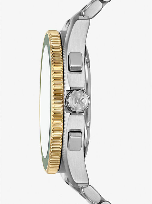 Michael Kors Two-tone oversized Maritime watch MK9215