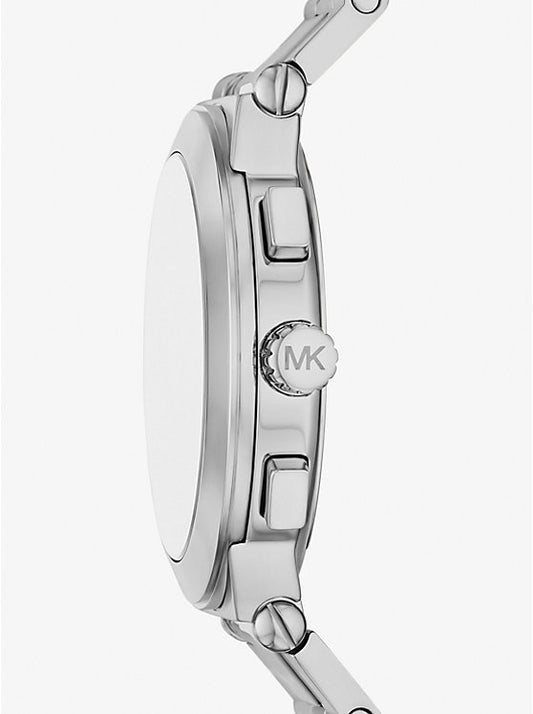 Michael Kors Billie oversized watch in silver tone MK9222