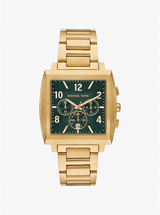 Michael Kors Rhys oversized gold-tone watch MK9229