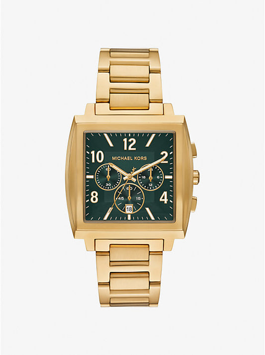 Michael Kors Rhys oversized gold-tone watch MK9229