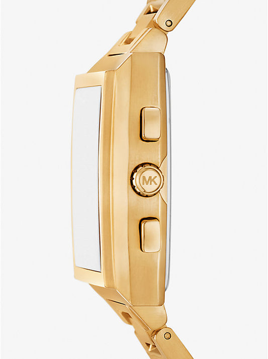 Michael Kors Rhys oversized gold-tone watch MK9229