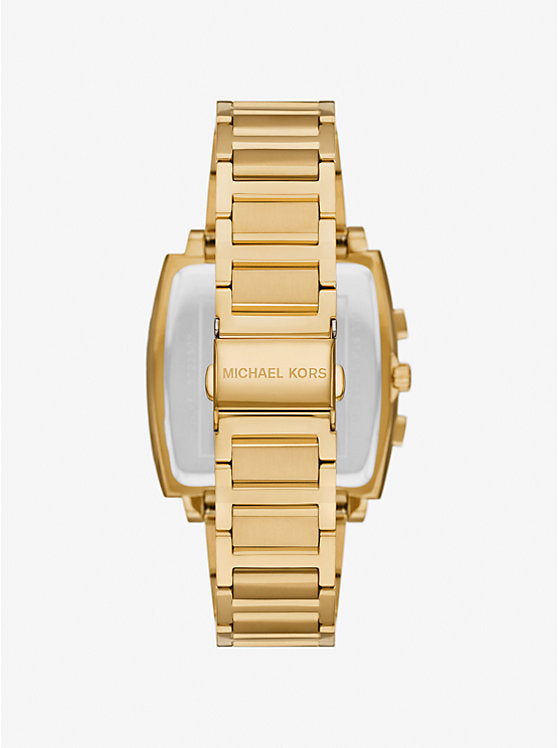 Michael Kors Rhys oversized gold-tone watch MK9229
