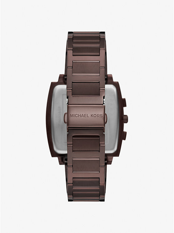 Michael Kors Rhys oversize watch in brown tone MK9234
